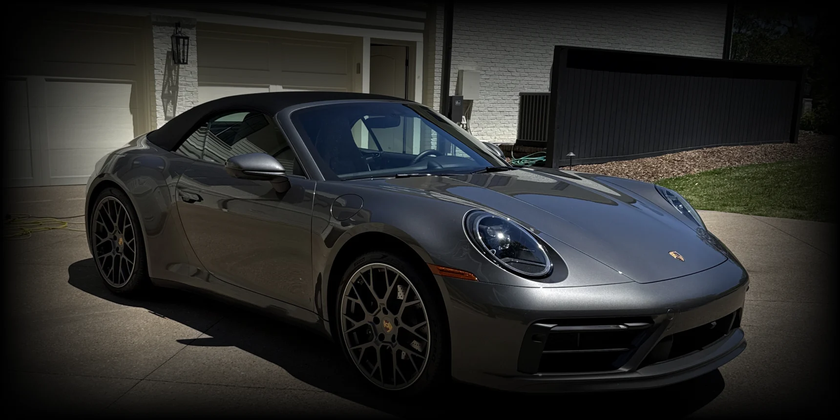 Grey Porsche after professional complete detailing