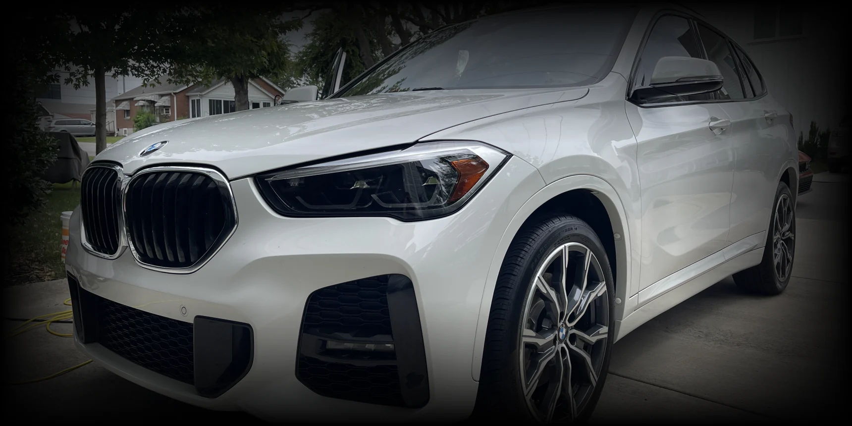 White SUV with ceramic coating