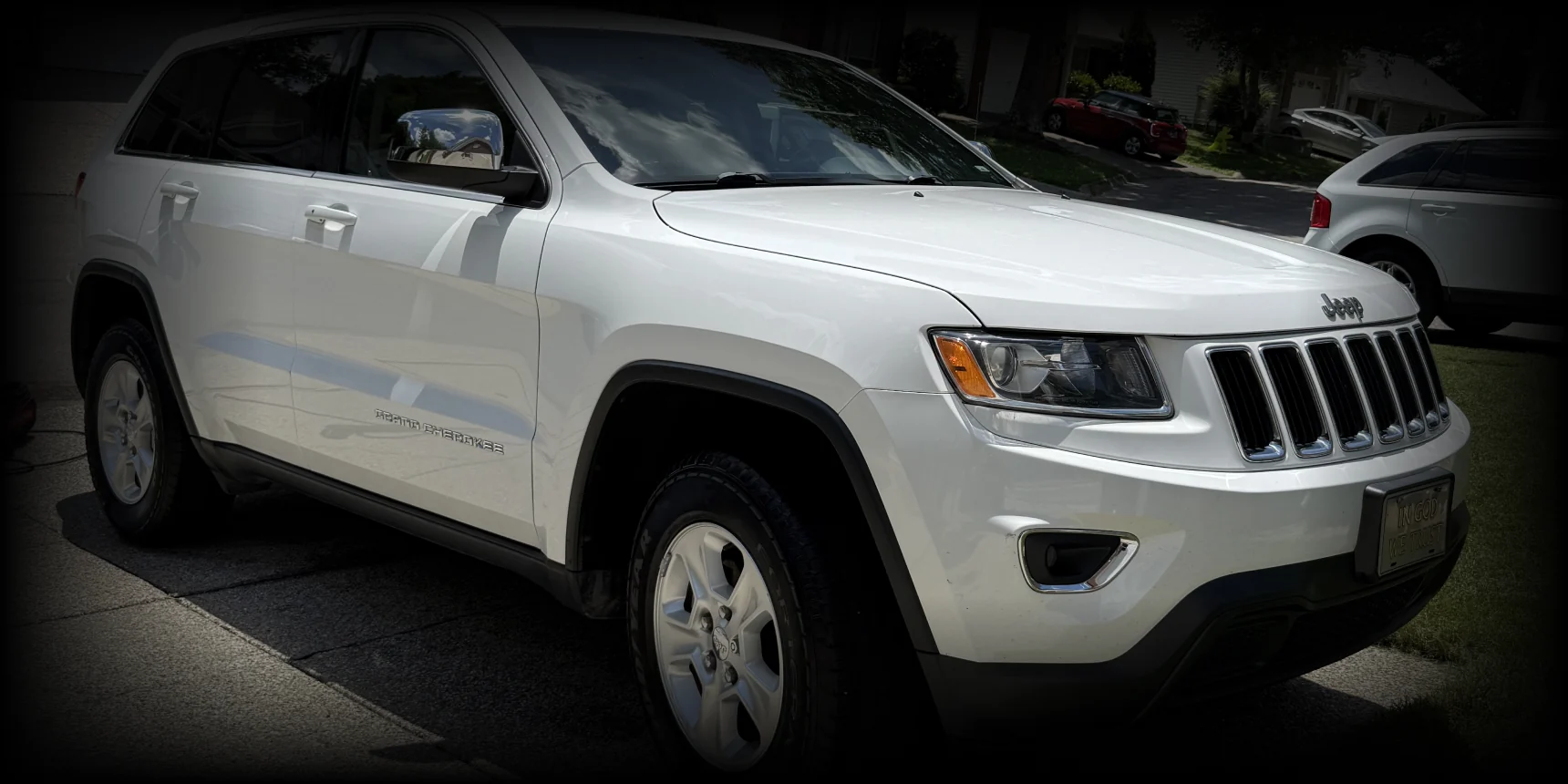 White SUV after mobile detailing service